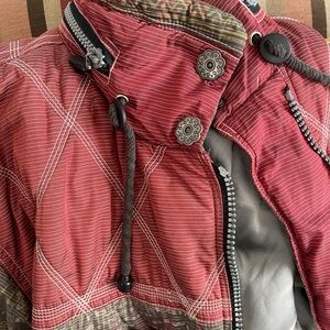 Finnish EUC Luhta Sport crimson & cocoa ski Jacket. cool timeless style! LOVE!